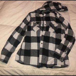 Flannel hoodie